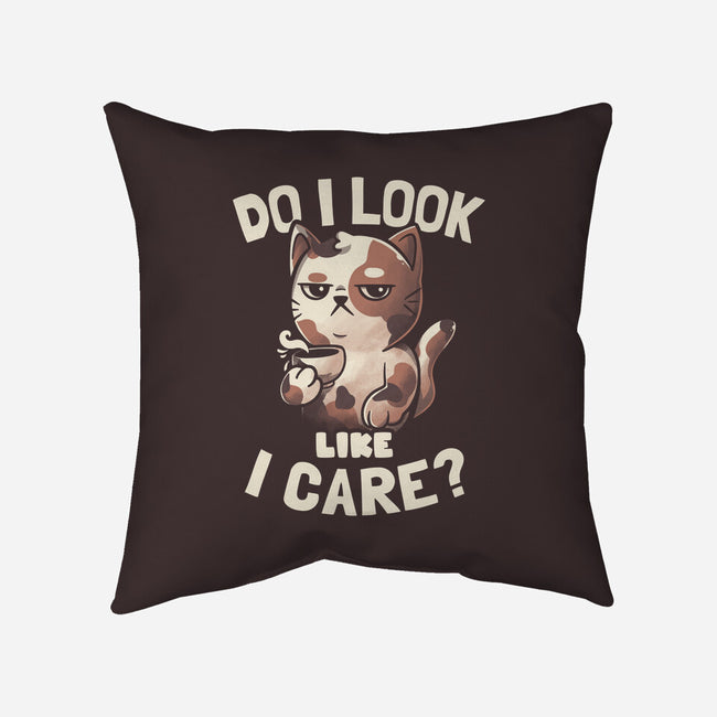 Do I Look Like I Care-none removable cover throw pillow-eduely