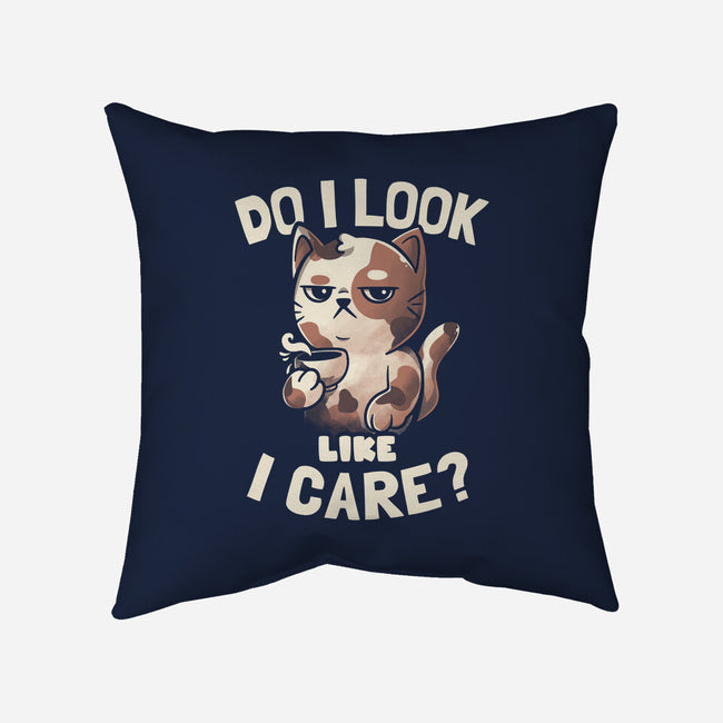 Do I Look Like I Care-none removable cover throw pillow-eduely