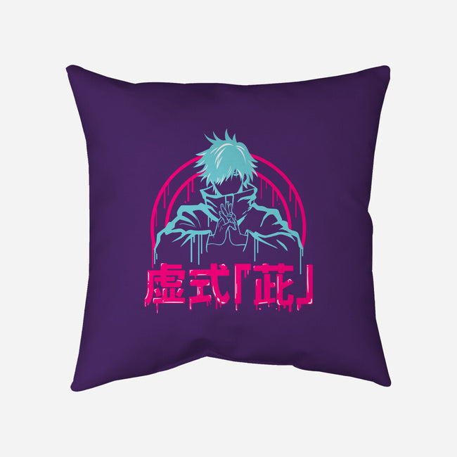 Hollow Purple Gojo-none removable cover throw pillow-constantine2454
