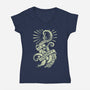 H.P. Lovecraft-womens v-neck tee-Paul Hmus