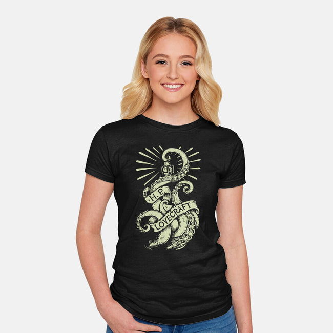 H.P. Lovecraft-womens fitted tee-Paul Hmus