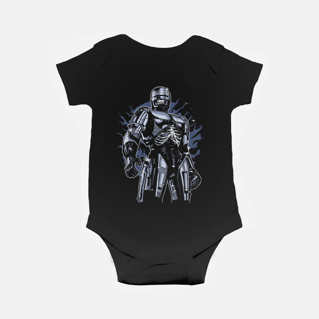 RoboSkull-baby basic onesie-ElMattew