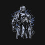 RoboSkull-none removable cover w insert throw pillow-ElMattew
