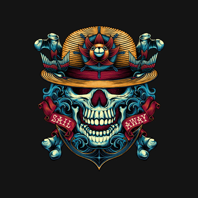 Sail Away-womens fitted tee-glitchygorilla