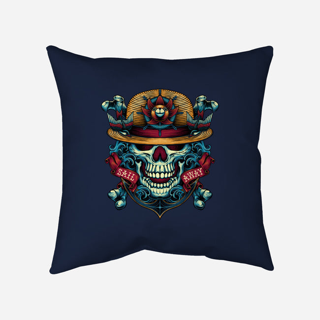 Sail Away-none removable cover w insert throw pillow-glitchygorilla