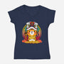 The Golden Tiger-womens v-neck tee-krisren28