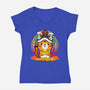 The Golden Tiger-womens v-neck tee-krisren28