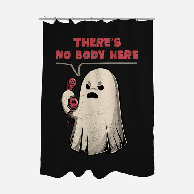 Nobody Here-none polyester shower curtain-eduely