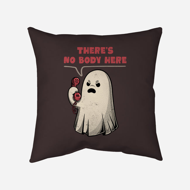 Nobody Here-none removable cover w insert throw pillow-eduely