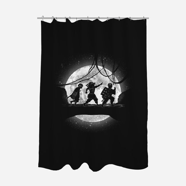 Moonlight Slayer-none polyester shower curtain-fanfreak1