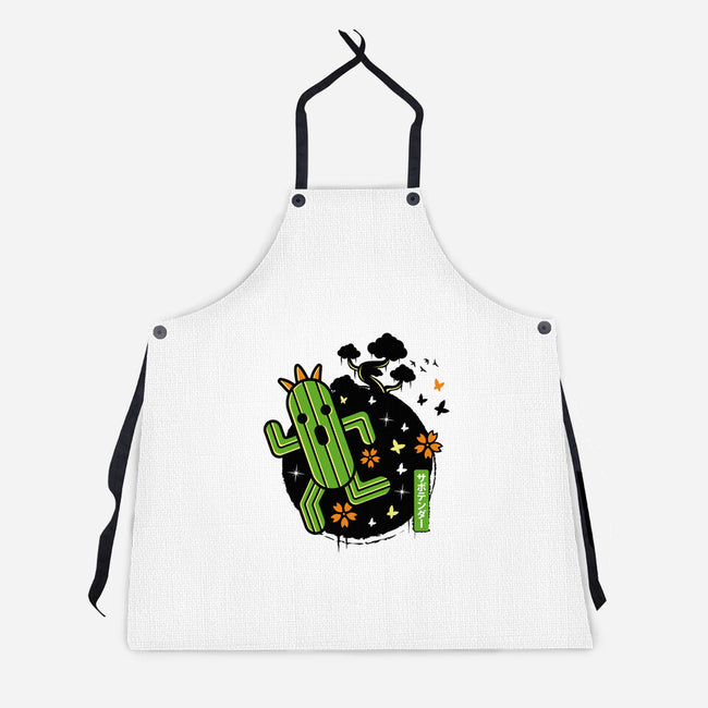 Cactilio Japanese Landscape-unisex kitchen apron-Logozaste