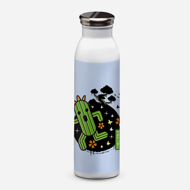 Cactilio Japanese Landscape-none water bottle drinkware-Logozaste