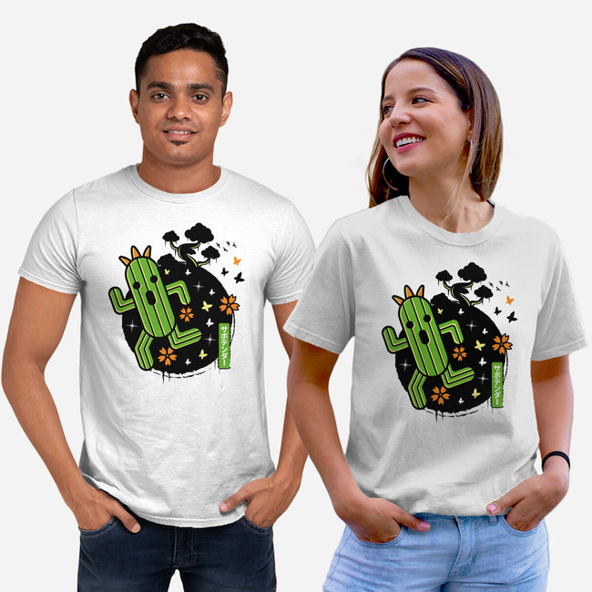 Cactilio Japanese Landscape-unisex basic tee-Logozaste