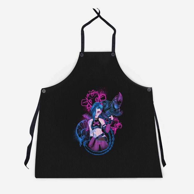 Everyone's My Enemy-unisex kitchen apron-ricolaa