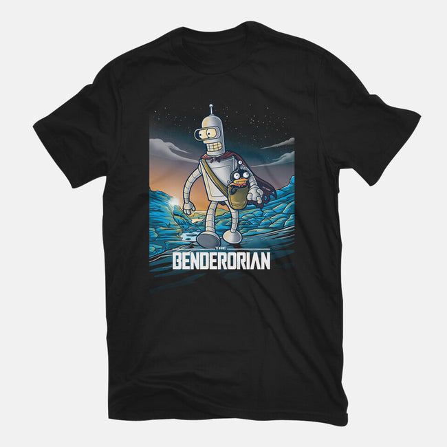 The Benderorian Poster-mens heavyweight tee-trheewood