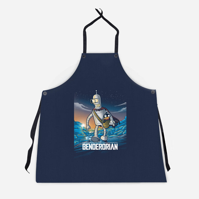 The Benderorian Poster-unisex kitchen apron-trheewood
