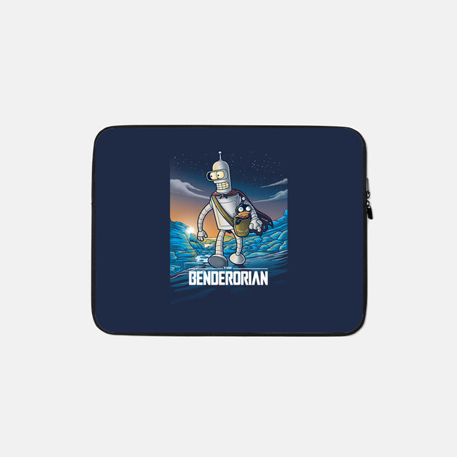 The Benderorian Poster-none zippered laptop sleeve-trheewood