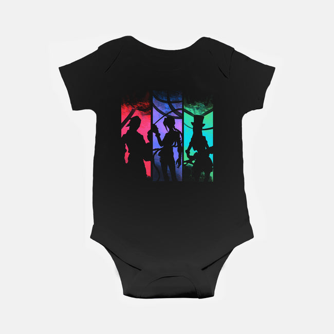 Fighting Girls-baby basic onesie-fanfabio