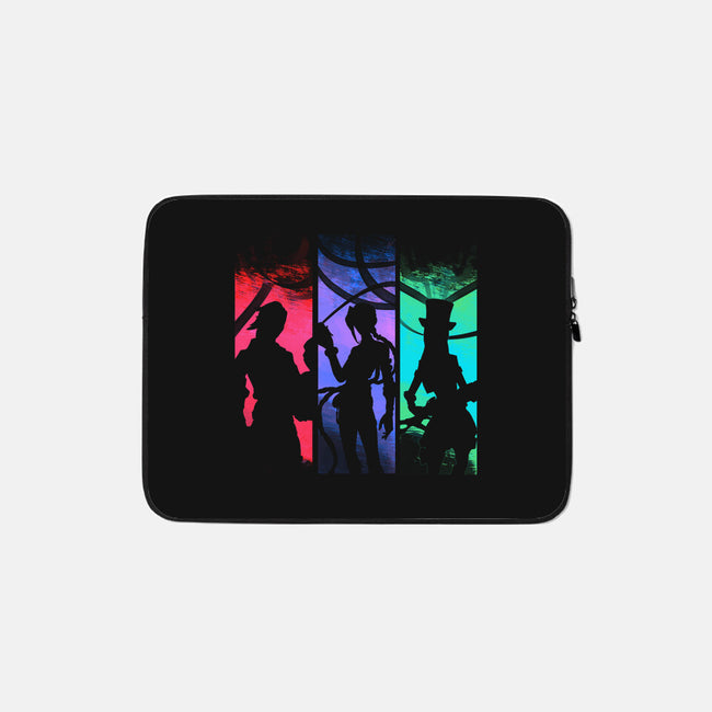 Fighting Girls-none zippered laptop sleeve-fanfabio