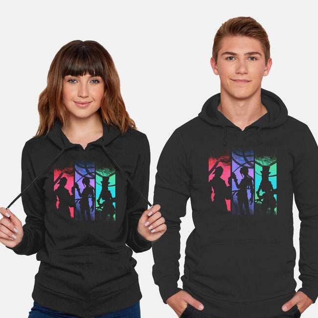 Fighting Girls-unisex pullover sweatshirt-fanfabio