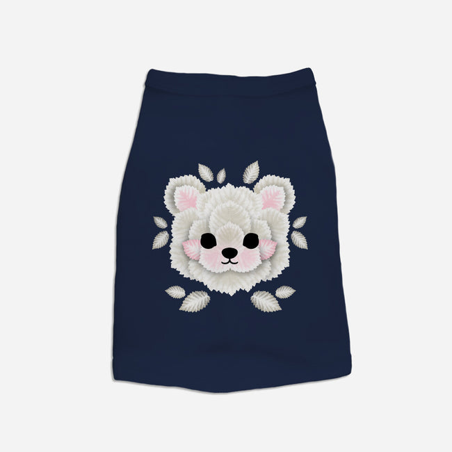 Polar Bear Of Leaves-dog basic pet tank-NemiMakeit