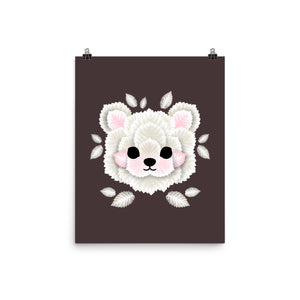 Polar Bear Of Leaves