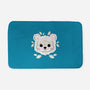 Polar Bear Of Leaves-none memory foam bath mat-NemiMakeit