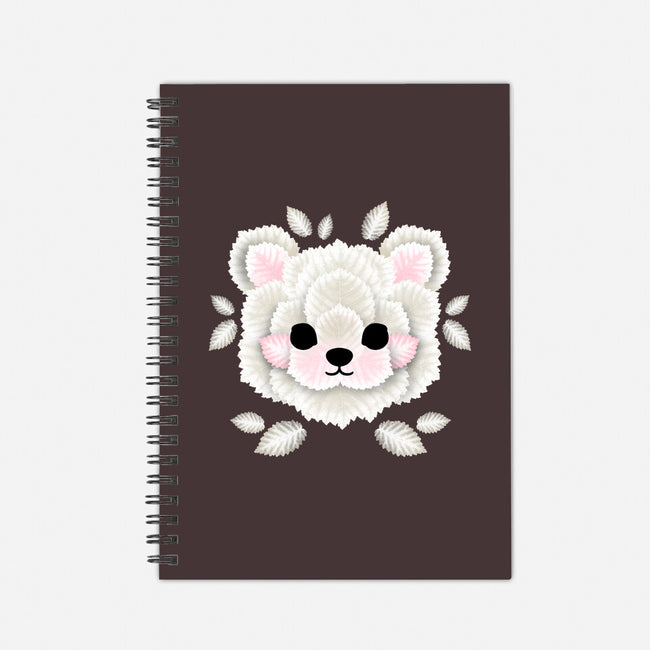 Polar Bear Of Leaves-none dot grid notebook-NemiMakeit