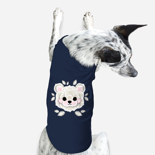 Polar Bear Of Leaves-dog basic pet tank-NemiMakeit