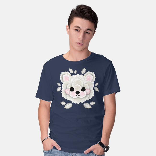 Polar Bear Of Leaves-mens basic tee-NemiMakeit