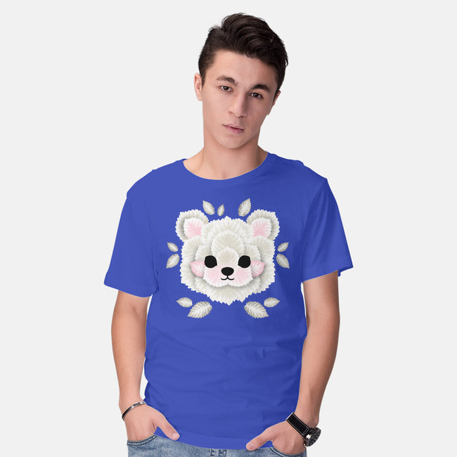 Polar Bear Of Leaves-mens basic tee-NemiMakeit