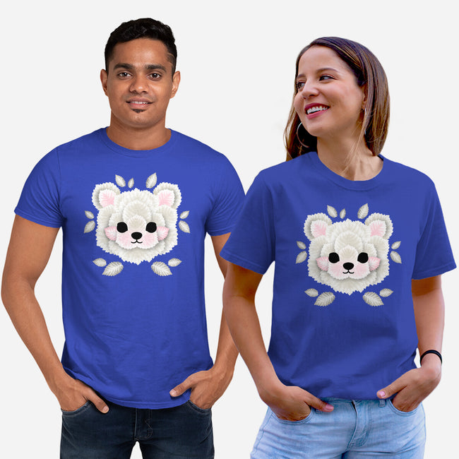 Polar Bear Of Leaves-unisex basic tee-NemiMakeit