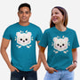 Polar Bear Of Leaves-unisex basic tee-NemiMakeit