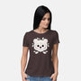 Polar Bear Of Leaves-womens basic tee-NemiMakeit