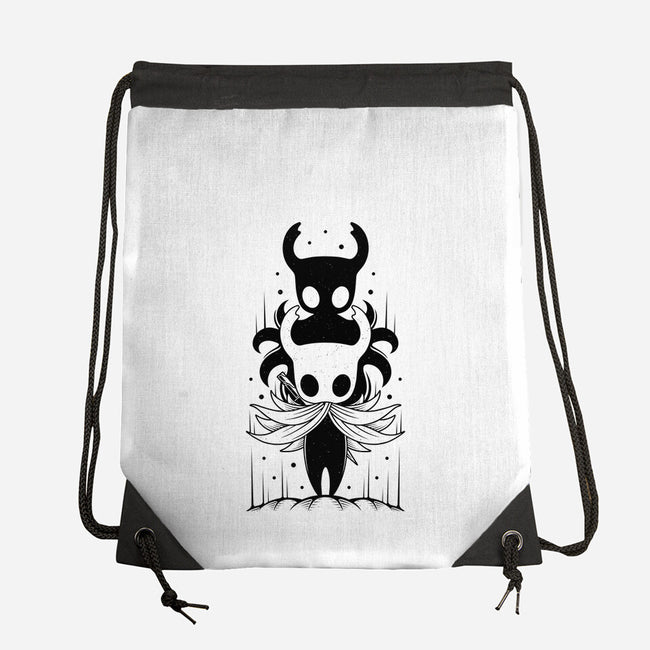 The Knight And The Shade-none drawstring bag-Alundrart