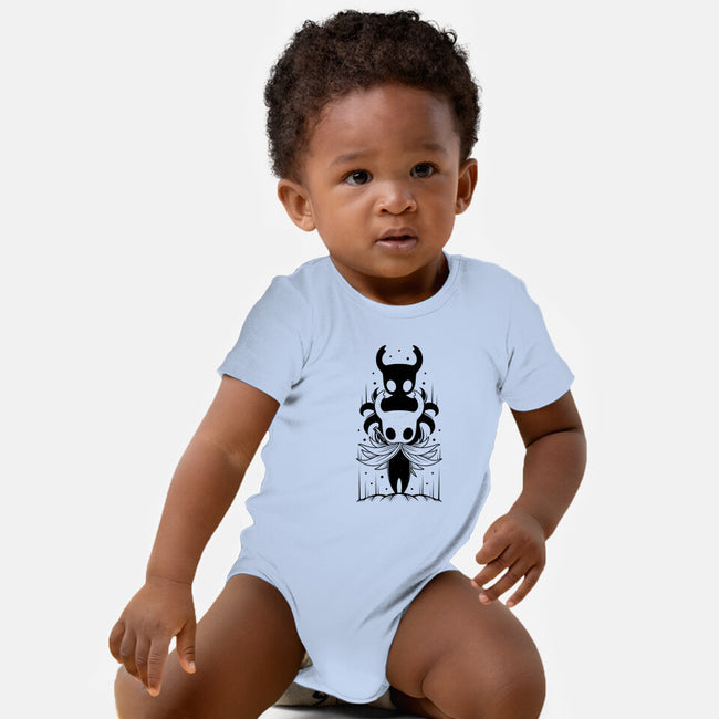 The Knight And The Shade-baby basic onesie-Alundrart