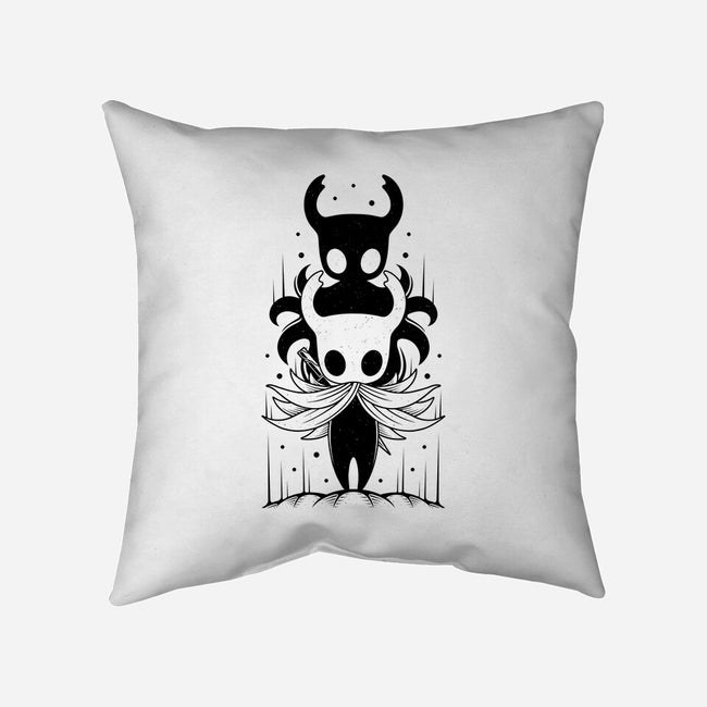 The Knight And The Shade-none removable cover throw pillow-Alundrart