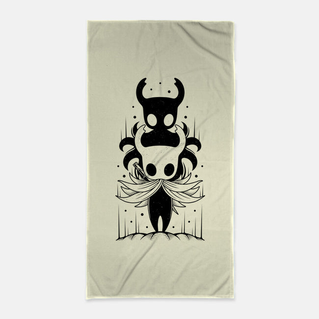 The Knight And The Shade-none beach towel-Alundrart