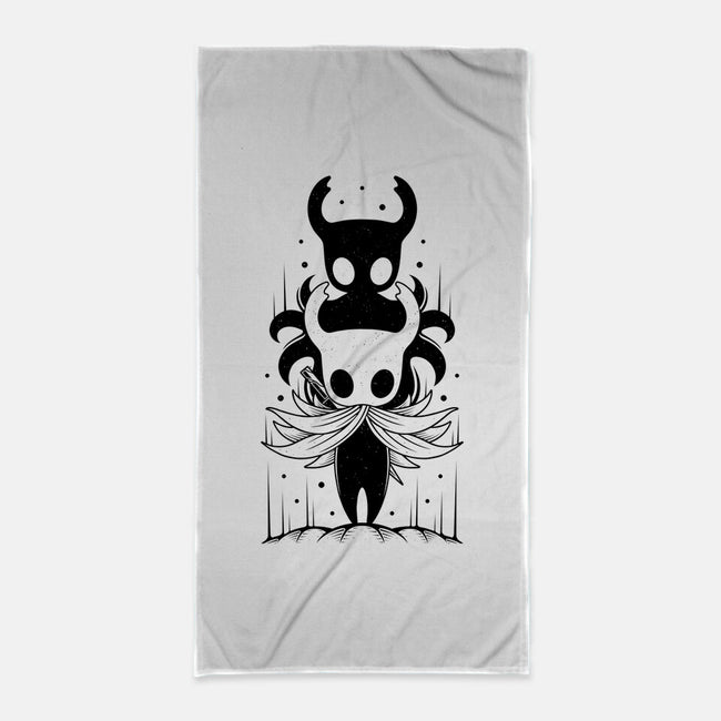 The Knight And The Shade-none beach towel-Alundrart