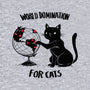 World Domination For Cats-womens racerback tank-tobefonseca