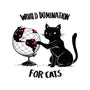 World Domination For Cats-womens off shoulder tee-tobefonseca