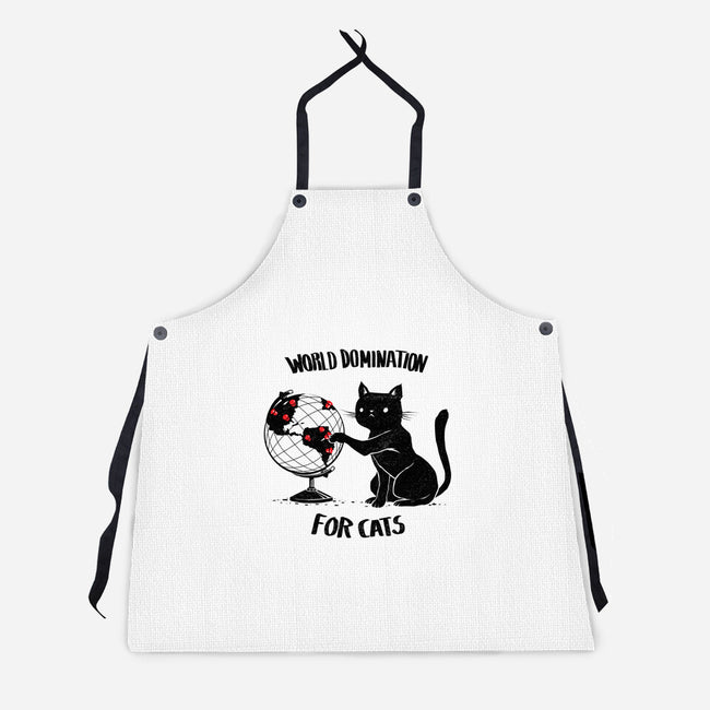 World Domination For Cats-unisex kitchen apron-tobefonseca