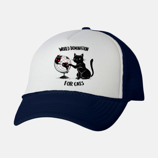 World Domination For Cats-unisex trucker hat-tobefonseca