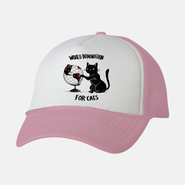 World Domination For Cats-unisex trucker hat-tobefonseca