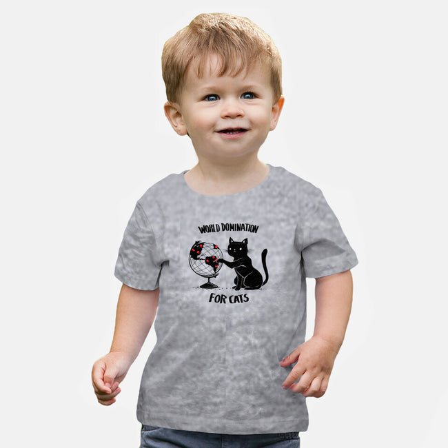 World Domination For Cats-baby basic tee-tobefonseca
