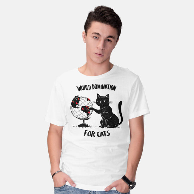 World Domination For Cats-mens basic tee-tobefonseca