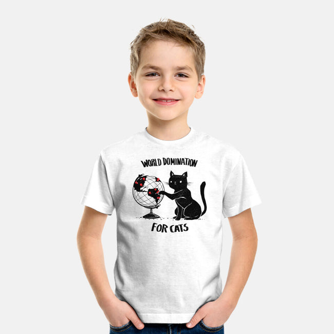 World Domination For Cats-youth basic tee-tobefonseca