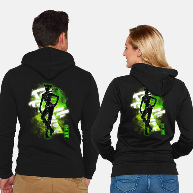 Cosmic Jolyne-unisex zip-up sweatshirt-fanfreak1