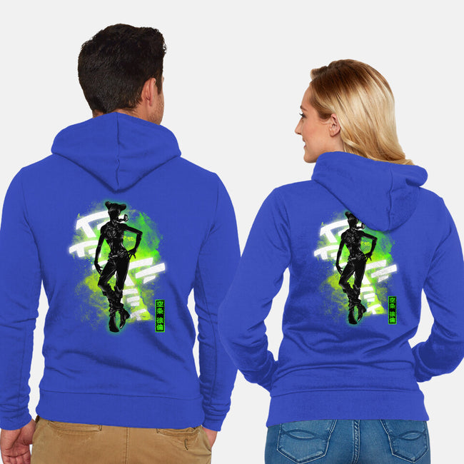 Cosmic Jolyne-unisex zip-up sweatshirt-fanfreak1