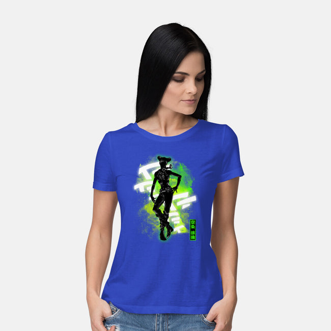 Cosmic Jolyne-womens basic tee-fanfreak1